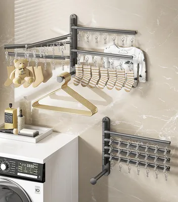 Produktbild von Wandmontage Sokkendroogrek - 35 Klemmen - Winddicht