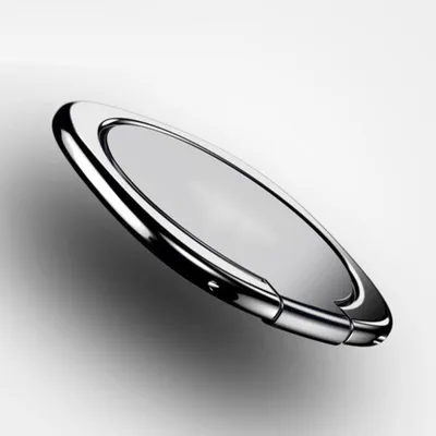 Produktbild von Magnetischer 360º rotatierbares Fingerring Mobiltelefon Universalhalter Ständer Halterung-Silber