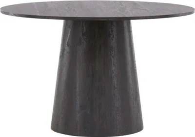 Immagine prodotto di FURNLUX Tavolo da pranzo Lanzo Black 120cm / Hauptfarbe: Schwarz / Dimensioni: 120 x 120 x 75 cm