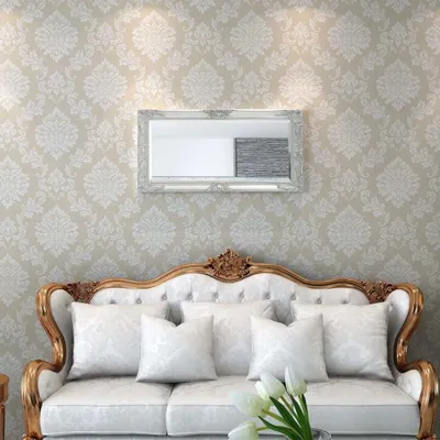 Produktbild von vidaXL Wandspiegel im Barock-Stil 100x50 cm Silbern