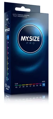 Zdjęcie produktu dla MY.SIZE PRO 72 mm - Prezerwatywy Vytex, ultracienkie, 10 szt.