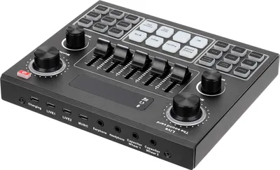 Produktbild von V9 Audio USB-Headset-Mikrofon Webcast Live-Soundkarte 12 Elektrische Sounds fš¹r Telefoncomputer
