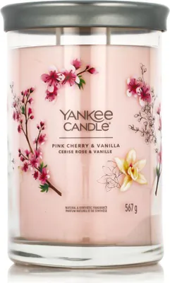 Produktbild von Yankee Candle Signature, Zylinder, Pink, Kirsche (Frucht), Vanille, 100 h, 1 Stück(e)