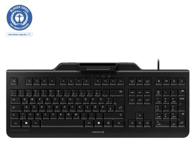 Obrázok produktu pre CHERRY JK-A0100US-2, Plná veľkosť (100 %), Kábel, USB, QWERTY, Čierna