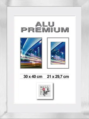 Produktbild von Aluminiumrahmen Quattro silber, 30 x 40 cm