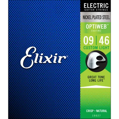 Image de Elixir 19027 Optiweb 9-46 - Cordes pour guitare électrique