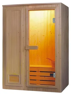Produktbild von Wellnesssauna Massivholzsauna Saunaraum Sauna Heimsauna Saunakabine 120x100 cm