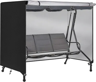 Imagen del producto de Funda protectora para banco de jardín, impermeable y resistente al viento, de 250 x 150 x 170 cm, color , para uso en exteriores