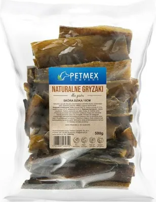 Image de PETMEX Peau de sanglier - friandise pour chiens - 500g