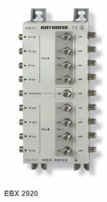Produktbild von Kathrein EBX 2920, Kabelsplitter, 5 - 2150 MHz, Grau, Weiß, F-type, 112 mm, 54,5 mm