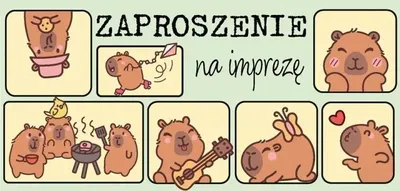 Immagine prodotto di Inviti a tema "Kapibara" da Instagram (5 pezzi) - Henry