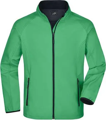 Produktbild von Softshelljacke für Promotion und Freizeit green/navy, Gr. XL