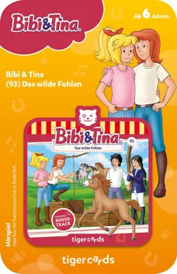 Produktbild von tigercard - Bibi & Tina - Folge 93: Das wilde Fohlen - Tigermedia Karten