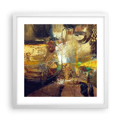 Produktbild von Gerahmtes Poster - Weißer Rahmen - Abstraktion modern - 40x40 cm - Wand Bild - Wanddeko - Wandbilder - Kunstposter - Wandposter - Bilderrahmen - Bilder - Kunstdruck - Wandbild - P2WAC40x40-3483