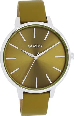 Image de Oozoo cuir femme montre analogique à quartz bracelet vert olive Timepieces D2UOC11298