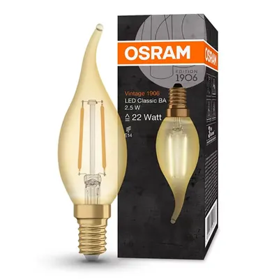 Produktbild von Osram Vintage 1906, 2,5 W, 22 W, E14, 220 lm, 15000 h, Warmweiß