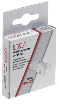 Produktbild von Heftklammern Nr. 10 verzinkt Packung mit 10 Stück