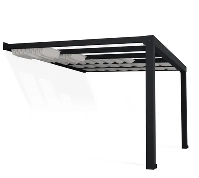 Produktbild von Palram - Canopia Sonnensegel für Terrassendach Stockholm Weiß 340x370 cm
