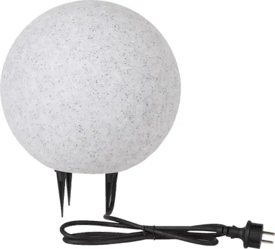 Produktbild von Kugelleuchte Kugellampe Außenleuchte Granit-Optik, Ø 28cm, E27 inkl. 1,5m Kabel/Stecker