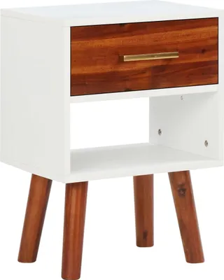 Produktbild von vidaXL Nachttisch 2 Stk. Akazienholz Massiv 40x30x57 cm