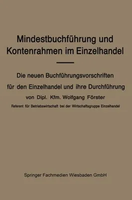 Produktbild von Mindestbuchführung und Kontenrahmen im Einzelhandel