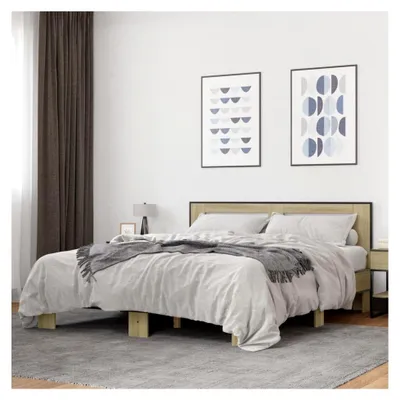Produktbild von Bettgestell Sonoma Eiche 160x200 cm ohne Matratze