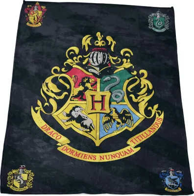Produktbild von Harry Potter Decke Hogwarts 150x200 cm passend zur Bettwäsche