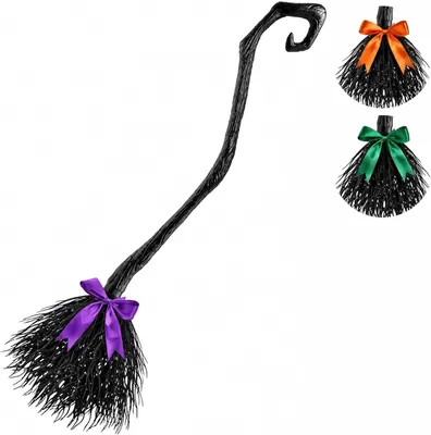 Productafbeelding van Heksenbezem voor Halloween - 128 cm - Kostuumaccessoires voor verkleden