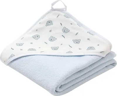 Produktbild von JUKKI Kapuzenhandtücher – Teddy Bear Blue