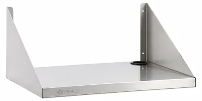 Immagine prodotto di Mahlzeit Ripiano per microonde in acciaio inossidabile 60 x 45 cm con passacavi, ripiano per microonde, ripiano da cucina