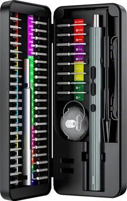 Immagine prodotto di Uftools, Set di cacciaviti elettrici 58 in 1 con varie punte, nero