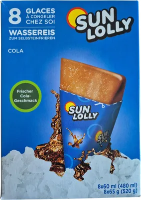 Image de Sunlolly Cola Glace à l'eau 8x60ml
