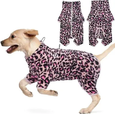 Produktbild von Hundepyjama - Hundetrui - Kleidung für Hunde - Größe M - Weich