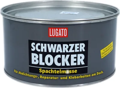 Produktbild von LUGATO Schwarzer Blocker Spachtelmasse 1 kg