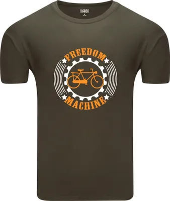 Produktbild von Diarbo Herren T-Shirt mit Aufdruck Fahrradliebhaber Freiheitsmaschine Grün Gr.S