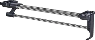 Produktbild von Kleiderbügelhalter Ausziehbar 45 cm Kleiderbügelauszug Ausziehbar Hosenhalter für Kleiderschrank Kleiderstange Schrankzubehör Ausziehbare Kleiderstange