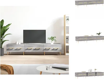 Immagine prodotto di vidaXL mobile TV grigio Sonoma 150x36x30 cm in legno - Mobili TV