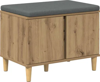 Produktbild von vidaXL Flurbank Artisan-Eiche 60 x 38 x 46 cm