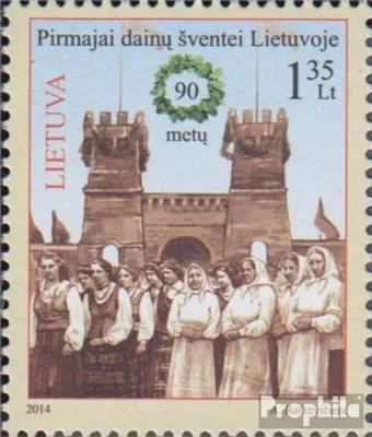 Produktbild von Briefmarken Litauen 2014 Mi 1164 (kompl.Ausg.) postfrisch Sängerfest
