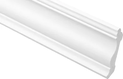 Produktbild von COSCA Deckenleisten aus Ecopolymer - Stuckleisten hochdichtes Styropor, extrem widerstandsfähig - (2 Meter CK17) Eckleisten Deckenprofile Eckprofile