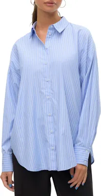 Produktbild von Vero Moda Fanni Langarmhemd Blau L Frau Blau L