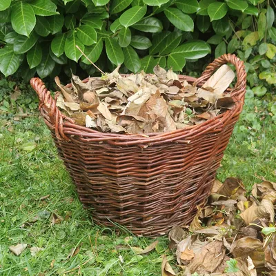 Produktbild von Kaminkorb Holzkorb Kaminholzkorb Obstkorb Gartenkorb aus Weide Rund Ø 50 cm (Art. 90355-50)