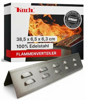 Produktbild von KOCH #71 Premium Aromaschiene 385 x 65mm für Weber 7636 + Weber Spirit E310, S310, E320, S320, E330, S330, Flammenverteiler, KI-generiertes Bild