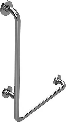 Produktbild von BELP Haltegriff Links Edelstahl poliert mit Abdeckung 630x680x110 mm, 120 kg Traglast für Bad & WC >> zum Bohren