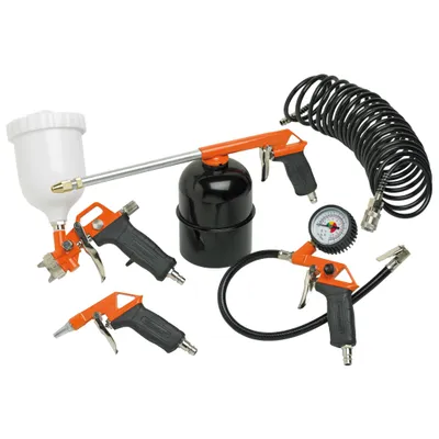Image de BLACK+DECKER Kit de 5 accessoires pour air comprimé 0,5 L