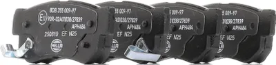 Produktbild von HELLA Bremsbeläge Satz Hinten Bremsklötze für HYUNDAI GETZ (TB) 8DB 355 009-971