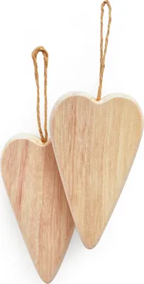 Produktbild von VBS Holz-Anhänger "Herz", 2 Stück