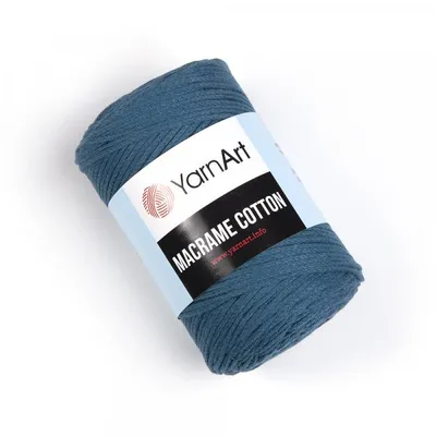 Obrázek produktu pro Yarn Art Macrame Bavlna 2 mm 225 m 789 Midnight Blue Šňůra