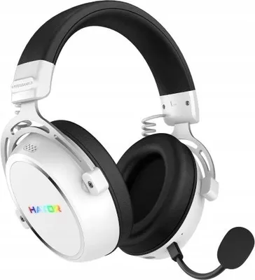Zdjęcie produktu dla HATOR Hypergang 3 Wireless, Bezprzewodowy, 10 - 44000 Hz, Gaming, 330 g, Zestaw słuchawkowy, Biały