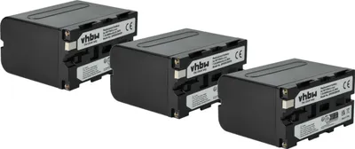 Produktbild von vhbw 3x Akku kompatibel mit Sony CCD-TRV75, CCD-TRV78E, CCD-TRV81, CCD-TRV815, CCD-TRV82, CCD-TRV85 Videokamera Camcorder (6000 mAh, 7,2 V, Li-Ion)